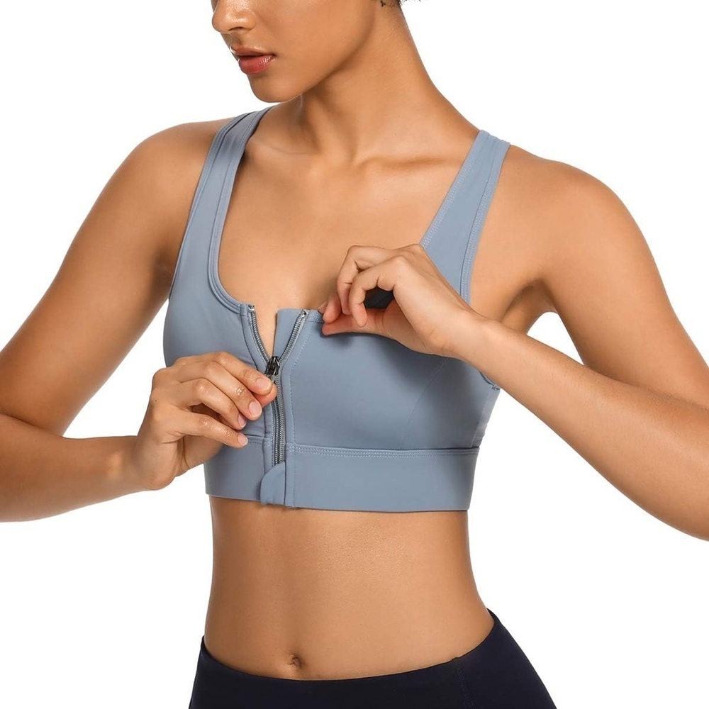 WOWENY Women Everday Bra Chest Wrap Bralette Light Blue Size M NWT
